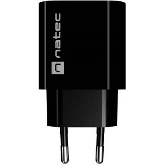 Natec Wall Charger Ribera 1X USB-A + 1X USB-C 20W Black - (NUC-2397)