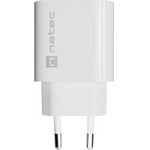 Natec Wall Charger Ribera 1X USB-A 18W White - (NUC-2392)