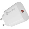 Natec Wall Charger Ribera 1X USB-A 18W White - (NUC-2392)