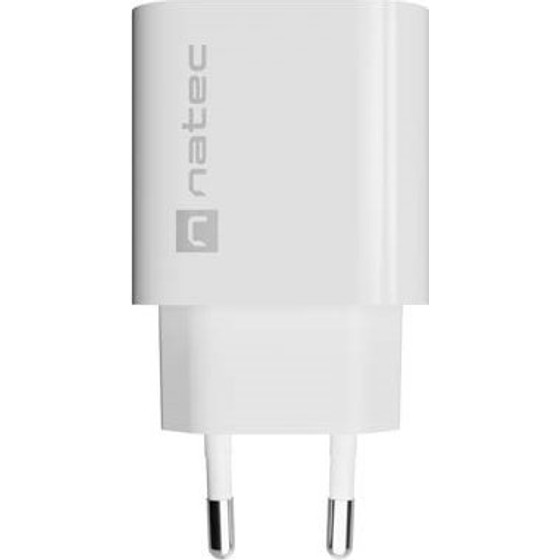 Natec Wall Charger Ribera 1X USB-A 18W White - (NUC-2392)