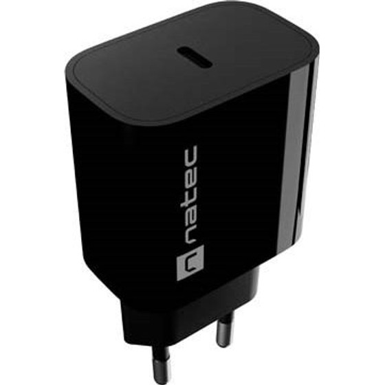 Natec Wall Charger Ribera 1X USB-C 20W Black - (NUC-2395)