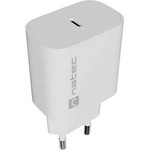 Natec Wall Charger Ribera 1X USB-C 20W White - (NUC-2394)