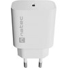 Natec Wall Charger Ribera 1X USB-C 20W White - (NUC-2394)