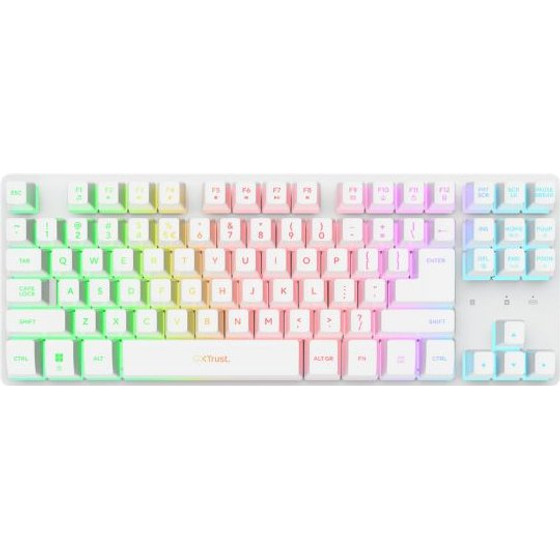 Trust Gaming Keyboard GXT831W Thado Tkl White Us - (26083)
