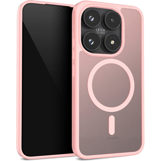 Crong Hybrid Matte Magnetic - Magsafe Xiaomi 17 Case (Pink) - (CRGHMMXM17PNK)