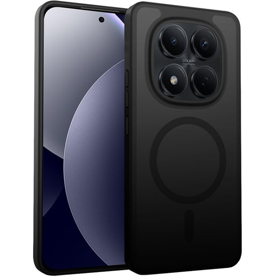 Crong Hybrid Matte Magnetic - Magsafe Xiaomi Redmi Note 15 Pro Case (Black) - (CRGHMMRDN15PBLK)