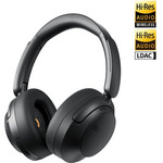 QCY H3S Headphones Black - Type-C & Bluetooth 6.0 ANC iOS/Android Call Noise Cancelling Heasdet 102h - (QCY-H3S Black)
