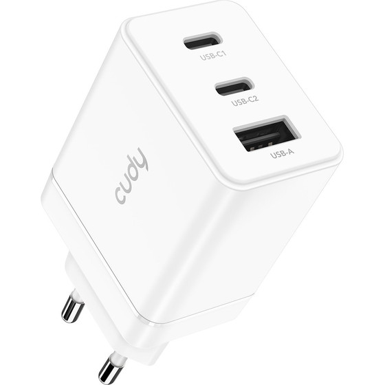 Cudy 3-Port 67W USB-C Charger with EU Plug - (CH67_EU)