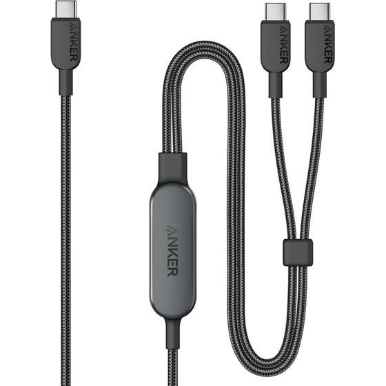 Anker USB Cable Type-C to 2 x Type-C 140W 1.2m - (A8895H11)