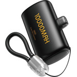 WK Power Bank 10000mAh PD 22,5W WP-113 2 ������, �� ������� USB-C/Lightning ����� - (WP-113 Black)