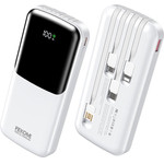 WK Power Bank 10000mAh PD 22,5W WP-65 2 ������, �� ������� USB-C/Lightning/Micro/USB ����� - (WP-65 White)