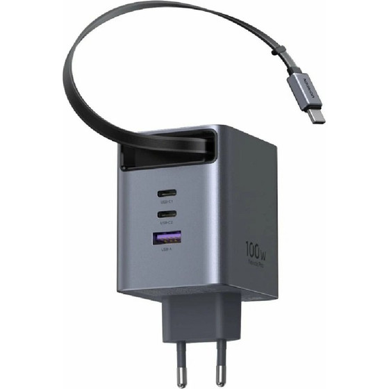 UGREEN ��������� ������� GaN PD 100W X616 65828 3 ������, �� ������� USB-C 100W ���� - (X616/65828)