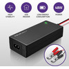 QOLTEC Automatic Charger For Agm Gel Std Batteries | 24V Charger | 2A | 48W | Led | 1.8m Cable - (52665)