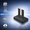 QOLTEC M.2 Nvme Ssd Docking Station | Pcie | USB-C | 20 Gb/s | Dual 2 x 8TB | Offline Cloning - (52366)