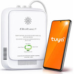 QOLTEC Natural Gas Leak Sensor | CH4 Detector | Ng | Tuya | Wi-Fi | 85dB Alarm | Led - (52651)