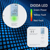 QOLTEC Wireless Carbon Monoxide (CO) Sensor With Battery | Sensor Service Life 10 Years | Alarm 85dB | Led - (52577)