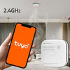 QOLTEC Wireless Smoke Detector With Battery | Tuya | Wi-Fi | Sensor Service Life 10 Years | Alarm 85dB | Led - (52579)