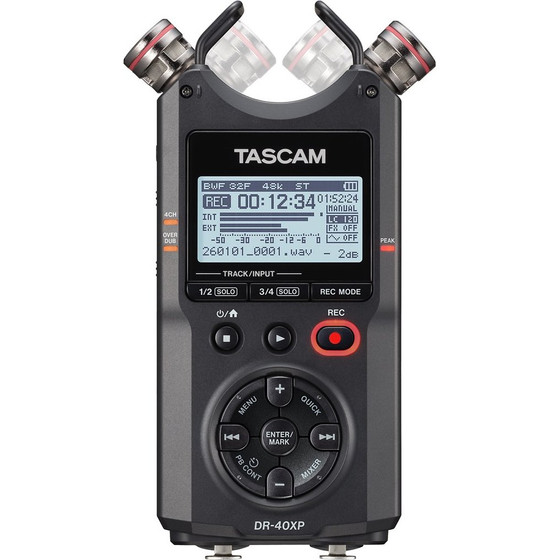 TASCAM - Portable four-Track Digital Recorder With a Usb Audio Interface - (DR-40XP)