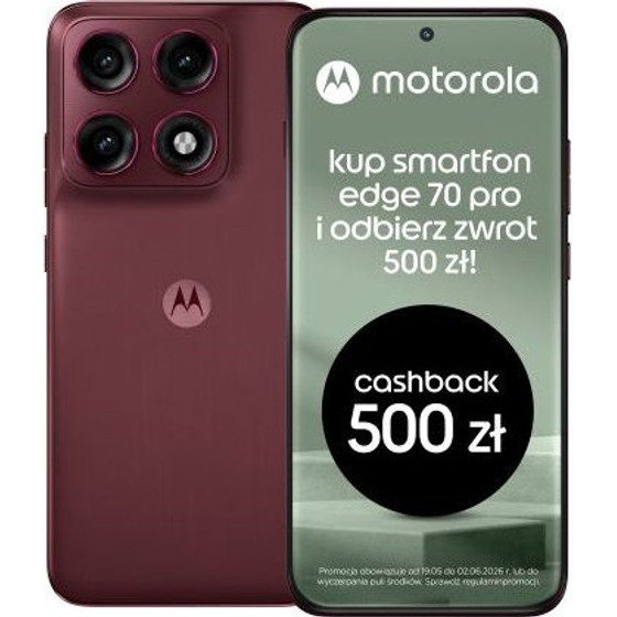 Motorola Edge 70 Pro 6.78'' Android 16.0 5G Usb Type-C 8 Gb 256 Gb 6500 Mah Pantone Zinfandel - (PBC20017RO)