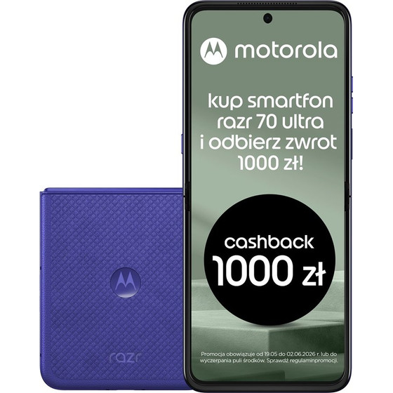 Motorola Razr 70 Ultra 17.7 Cm (6.96'') Dual Sim Android 16.0 5G Usb Type-C 16 Gb 512 Gb 5000 Mah Violet - (PBB20002PL)