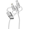 Verbatim Kable Sync & Charge USB-A Do Micro-B, USB-C, Lightning Essentials 18W Bialy - (32394)