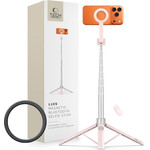 Tech-Protect L10S Magsafe Bluetooth Selfie Stick Tripod PINK/GREY