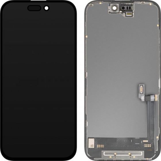 MP Lcd Display Module For Apple Iphone 16, Soft Oled Fhd 120Hz Ic Movable Version, Aftermarket, Black