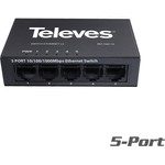 Televes 768110 Ethernet Switch 5-Port Gigabit unmanaged