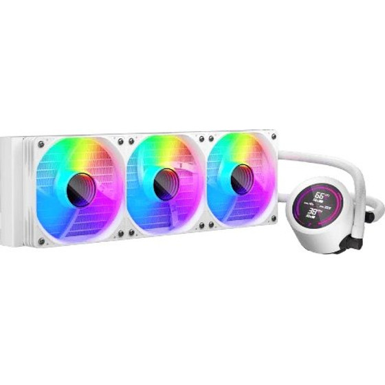 1sTplayer Water Cooling 360mm - Thunderstorm TS4 360 White - Digital Display, Argb - (TS4-360-WH)