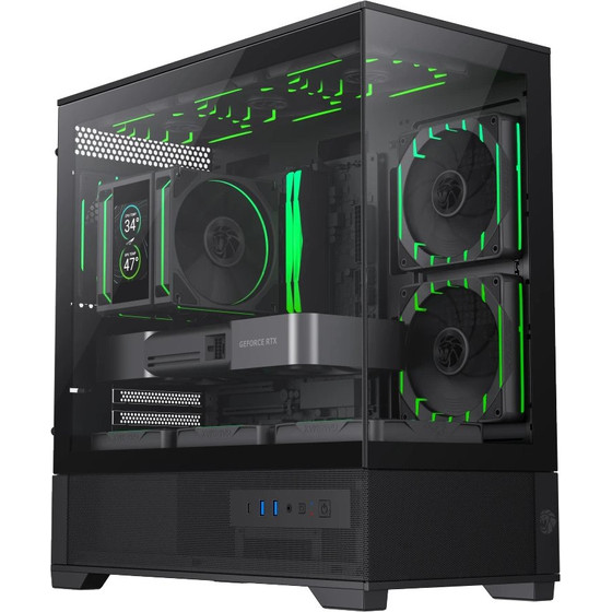 Gamemax Case Eatx - Vista 2 Mb - 3 x 120 Mm Addressable Rgb - (GM-VISTA-2-MB)