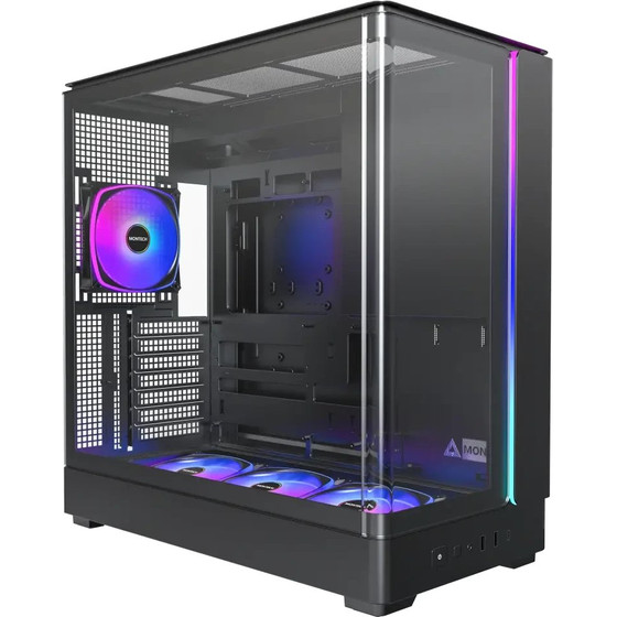Montech Case Atx - King 45 Pro (B) - 4 x 120 Mm A-RGB, USB-C - (MONTECH-KING-45-PRO-B)