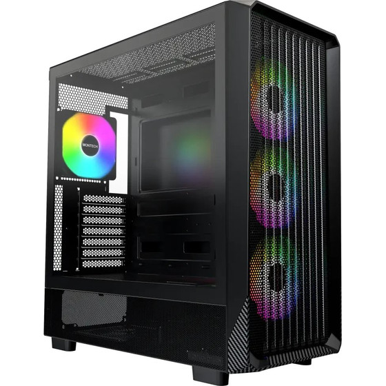 Montech Case Atx - X5 (B) - 4 A-Rgb fans, USB-C - (MONTECH-X5-B)