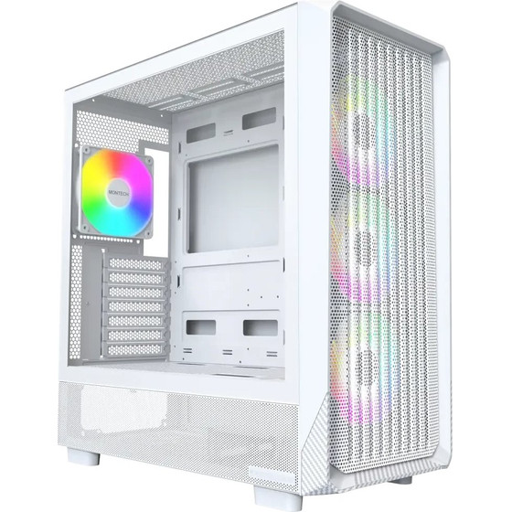Montech Case Atx - X5 (W) - 4 A-Rgb fans, USB-C - (MONTECH-X5-W)