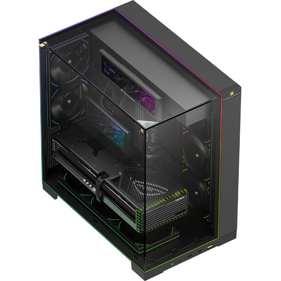 Thermalright Case Atx - TR-A70 Vision Black - 9.16 Inch Lcd Display, USB-C - (TR-A70-VISION-BK)