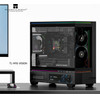 Thermalright Case Matx - TL-M10 Vision Black - 9.16 Inch Lcd Display, USB-C - (TL-M10-VISION-BK)