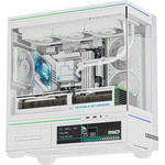 Thermalright Case Matx - TL-M10 Vision White - 9.16 Inch Lcd Display, USB-C - (TL-M10-VISION-WH)