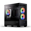 Aerocool Case Matx - P300D Digi-G-BK-v1 - Digital Display, USB-C, 3 x 120 Mm A-Rgb - (ACCS-PN05033.11)