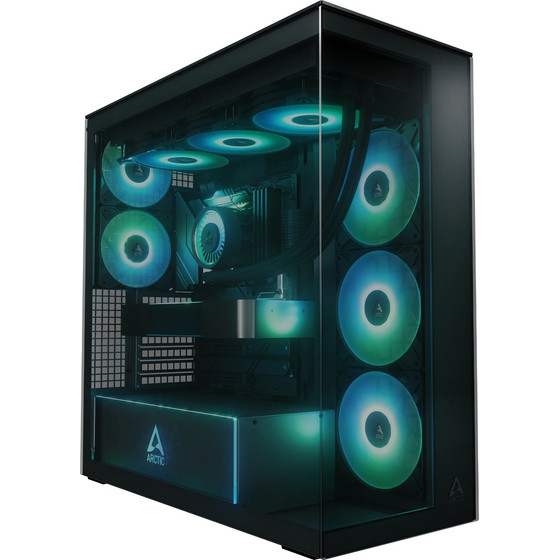 Arctic Case E-Atx - Xtender (Black) - 5 A-Rgb Fans Included - (ACPCC00015A)