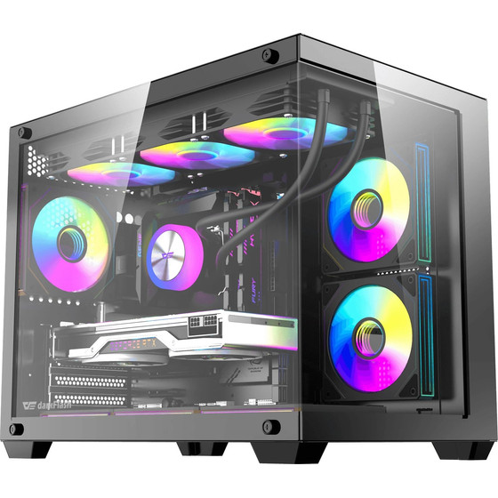 Darkflash Case Matx - B275 Pro Black - 6 x 120 Mm Infinity Mirror A-Rgb - (B275-PRO-6F-BK)