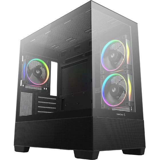 Deepcool Case Atx - CG380 3F - 3 Argb Fans, USB-C - (R-CG380-BKAGM3-G)