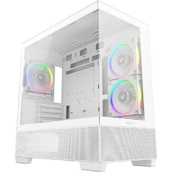 Deepcool Case Atx - CG380 3F Wh - 3 Argb Fans, USB-C - (R-CG380-WHAGM3-G)