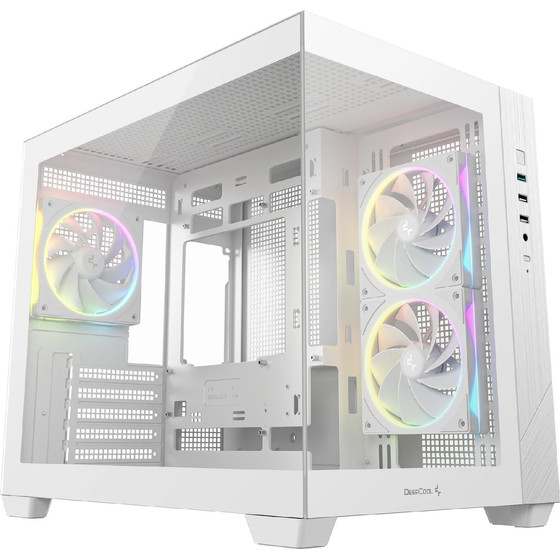 Deepcool Case Matx - CG330 3F Wh - 3 Argb Fans - (R-CG330-WHNGM3-G)