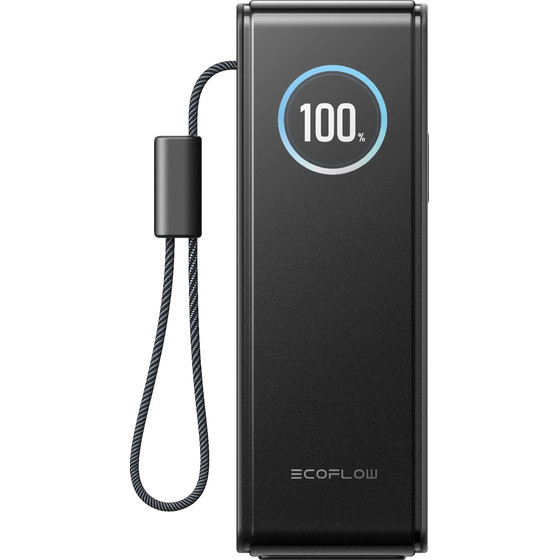 EcoFlow Power Bank - Rapid 25K Build-In Cable - 25000mAh - (EF-RAPID25K100W-B-EU)