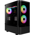 Gamdias Case Atx - Talos E3 Cg - 3 x 120 Mm A-RGB, Curved Glass - (GAMDIAS-TALOS-E3-CG-BK)