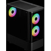 Gamdias Case Atx - Talos E3 Cg - 3 x 120 Mm A-RGB, Curved Glass - (GAMDIAS-TALOS-E3-CG-BK)