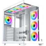 Xigmatek Case Atx - Aqua V Air Arctic (H23A) - 7 Argb Fans - (EN48777)