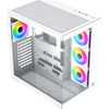 Xigmatek Case Atx - Aqua V Air Arctic (H23A) - 7 Argb Fans - (EN48777)