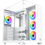 Xigmatek Case Atx - Aqua V Arctic (H23A) - 7 Argb Fans - (EN49088)