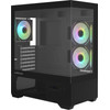 Zalman Case Atx - Chronix Black V2 - 3 x 120 Mm A-RGB, USB-C, Tempered Glass - (ZM-CHRONIX-V2-BLACK)