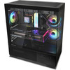Zalman Case Atx - Chronix Black V2 - 3 x 120 Mm A-RGB, USB-C, Tempered Glass - (ZM-CHRONIX-V2-BLACK)